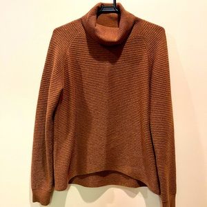 Genuine Kuhl solace cowl neck sweater copper color EUC